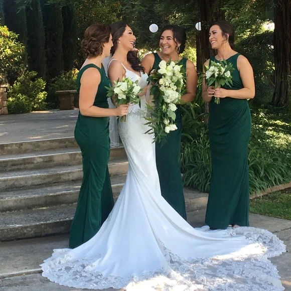 how much are davids bridal bridesmaid dresses Kennedy Blue Lanie Junior Bridesmaid Dress – Wedding Shoppe main image 1